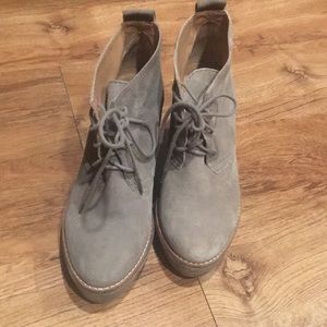 Zara wedged booties size 38/US 8